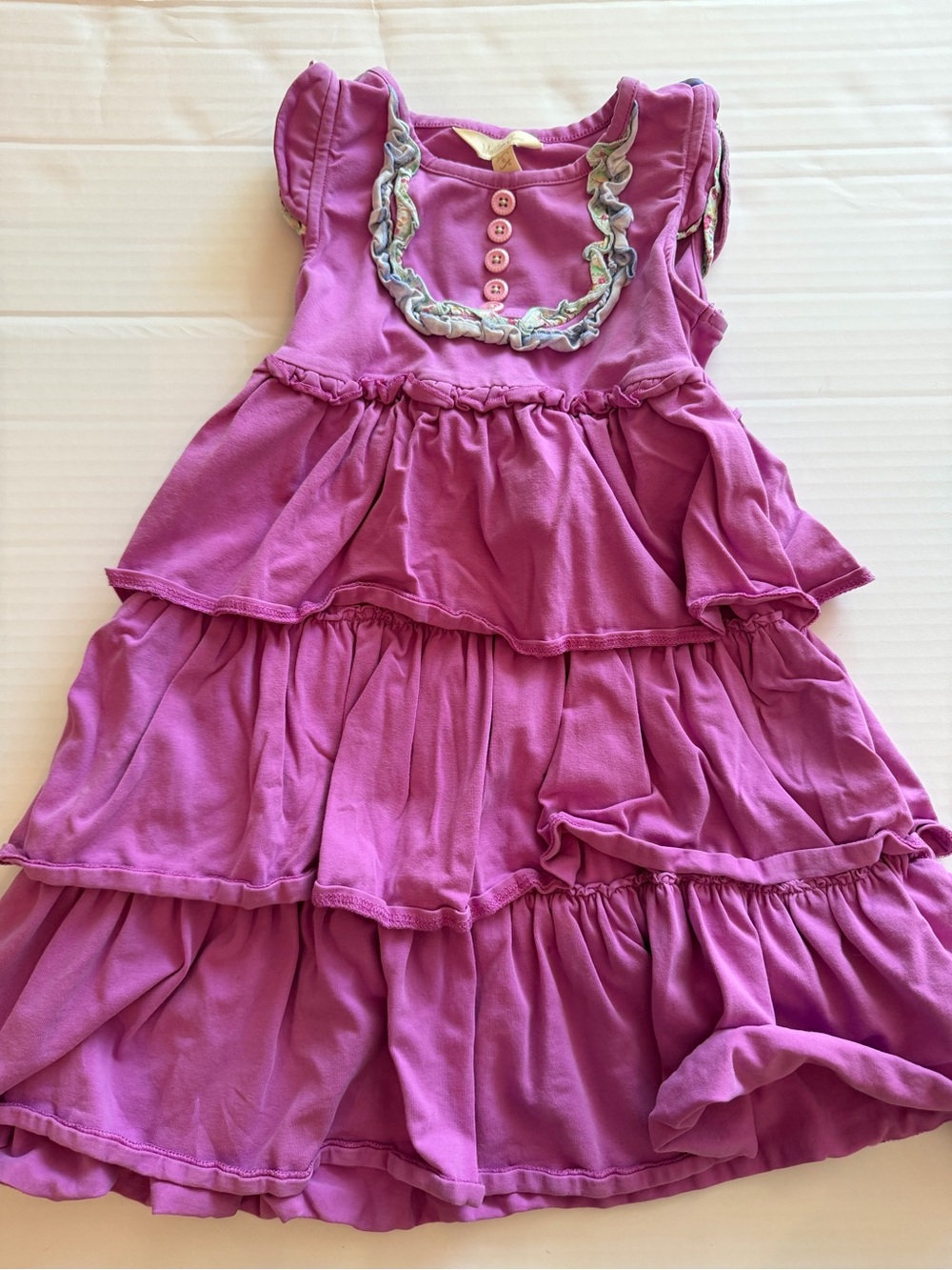 Matilda Jane Bright Pink Tiered Ruffle Dress